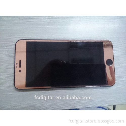 Newest Product mirror glass for iphone6s with rose gold cool color